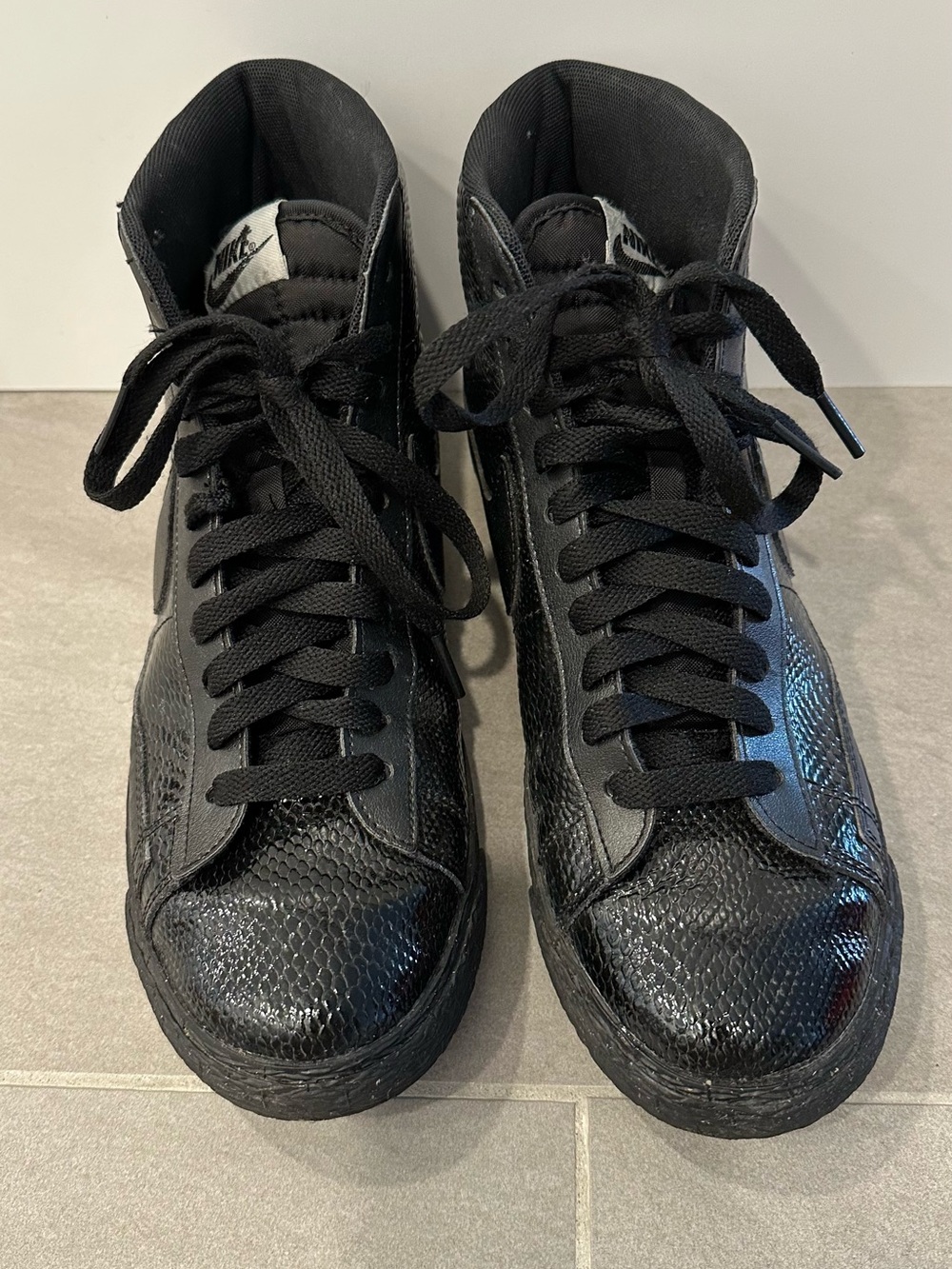 Women’s Nike Blazer Mid Leather Black Snake